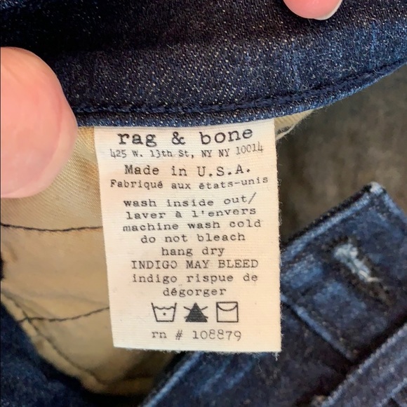 Rag and bone skinny jean size 25 - Picture 4 of 7